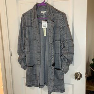 Black & White plaid blazer